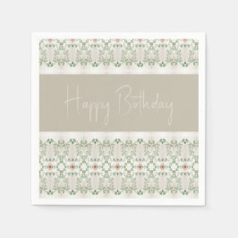 Servilleta De Papel Patrón floral acentuado