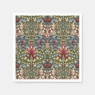 Servilleta De Papel Patrón floral de cabeza de serpiente de William Mo