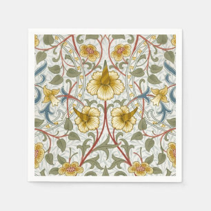 Servilleta De Papel Patrón floral de narciso de William Morris
