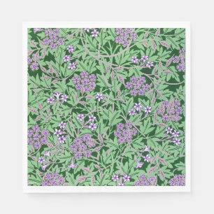 Servilleta De Papel Patrón floral lila y verde