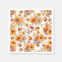 Patrón floral otoñal B01