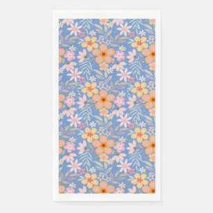 Servilleta De Papel Patrón Floral Pastel C01 Lblue BG