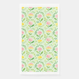 Servilleta De Papel Patrón floral pastel de primavera