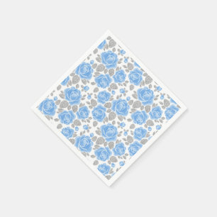 Servilleta De Papel Patrón floral. Rosas de acuarela /2