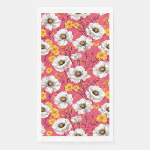 Servilleta De Papel Patrón floral vibrante