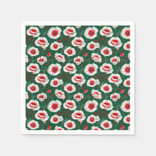 Servilleta De Papel Patrón floral vibrante