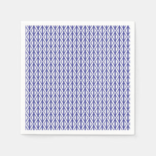 Servilleta De Papel Patrón geométrico azul Napkin