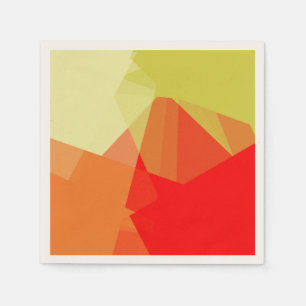 Servilleta De Papel Patrón geométrico de mosaico de colores modernos #
