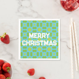Servilleta De Papel Patrón geométrico de Navidad - Personalizado
