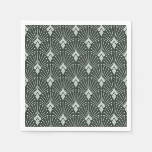 Servilleta De Papel Patrón geométrico elegante, art deco.