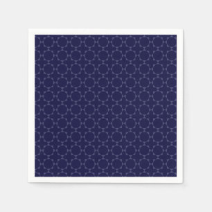Servilleta De Papel Patrón geométrico islámico azul oscuro