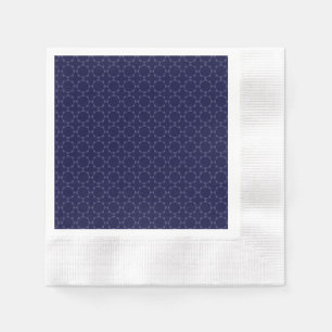 Servilleta De Papel Patrón geométrico islámico en azul y dorado