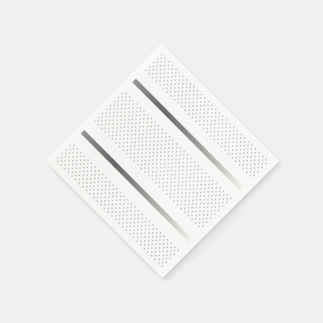 Servilleta De Papel Patrón geométrico plateado de moda Arte de estilo  (Borde)
