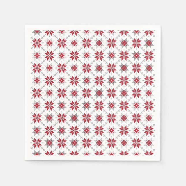 Servilleta De Papel Patrón geométrico V del SUN letón matutino (Anverso)