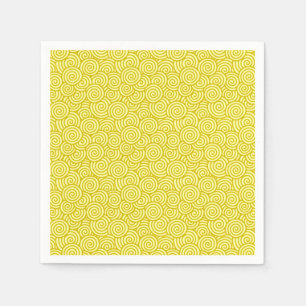 Servilleta De Papel Patrón giratorio japonés - mostaza y amarillo cl