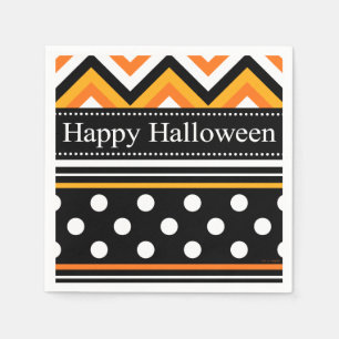 Servilleta De Papel Patrón Halloween Feliz Moderno