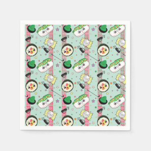 Servilleta De Papel Patrón japonés de sushi amante del golf