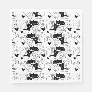 Servilleta De Papel Patrón Kitty Galore