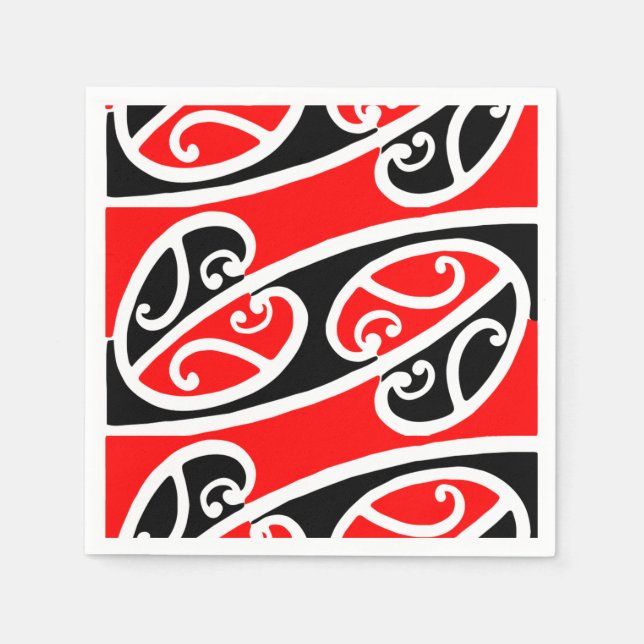 Servilleta De Papel Patrón Maori Kowhaiwhai 2 (Anverso)