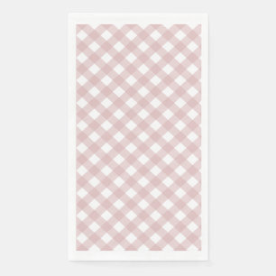 Servilleta De Papel Patrón minimalista de trenzado de color rosa oscur