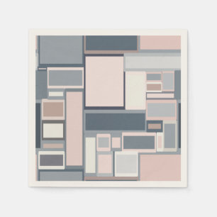 Servilleta De Papel Patrón moderno II del Siglo Medio