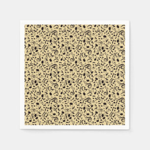 Servilleta De Papel Patrón musical