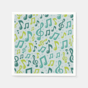 Servilleta De Papel Patrón musical