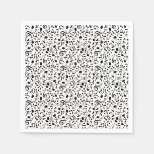 Servilleta De Papel Patrón musical