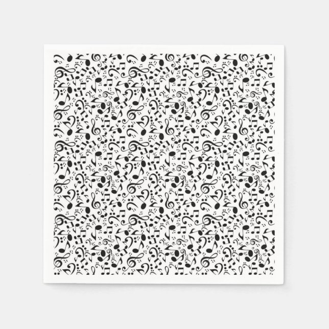 Servilleta De Papel Patrón musical (Anverso)