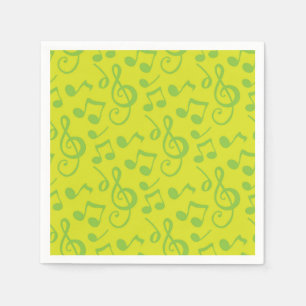 Servilleta De Papel Patrón musical