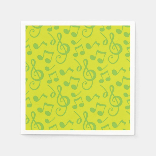 Servilleta De Papel Patrón musical (Anverso)