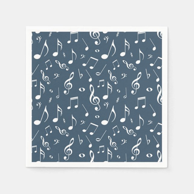 Servilleta De Papel Patrón musical (Anverso)