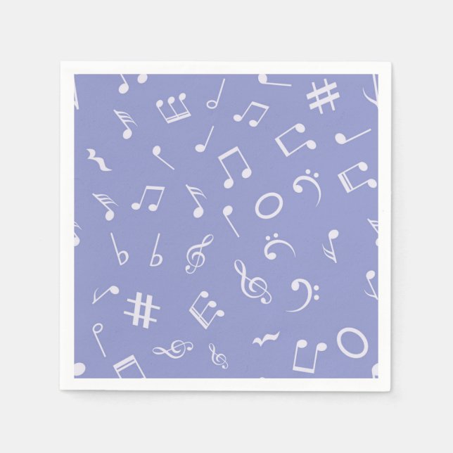 Servilleta De Papel Patrón musical (Anverso)