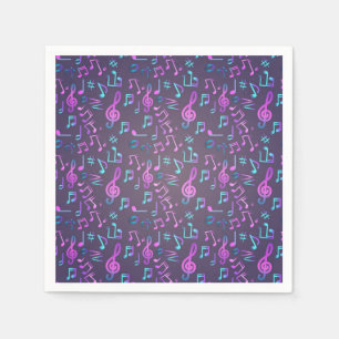 Servilleta De Papel Patrón musical