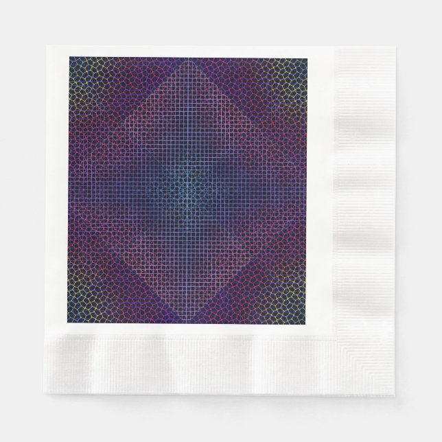 Servilleta De Papel Patrón neto controlado 01 BG negro (Anverso)
