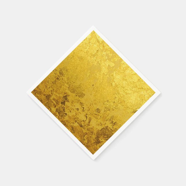 Servilleta De Papel Patrón ORO PURO / hoja de oro (Borde)