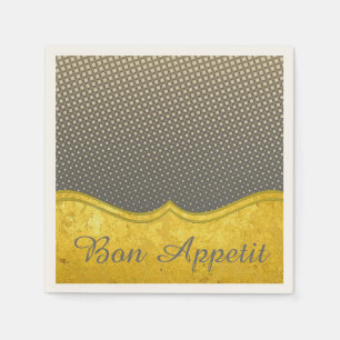 Servilleta De Papel Patrón ORO PURO / hoja de oro + tu foto y texto