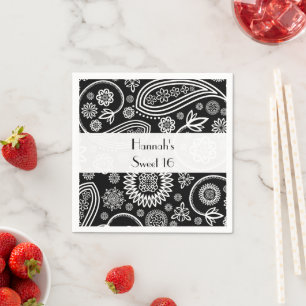 Servilleta De Papel Patrón Paisley, Paisley persa, Boteh, dulce 16