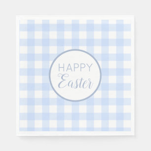 Servilleta De Papel Patrón Pastel Azul Feliz Pascua