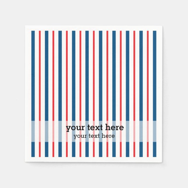 Servilleta De Papel Patrón patriótico (Anverso)