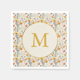 Servilleta De Papel Patrón personalizado de flores de la pradera de Go