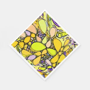 Servilleta De Papel Patrón Pintado A Mano Y Digitalmente Art. 13