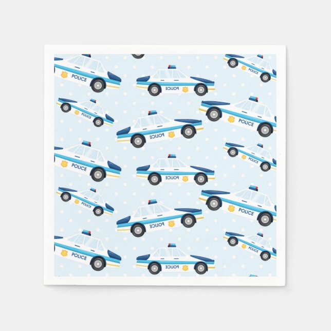 Servilleta De Papel Patrón policial (Anverso)