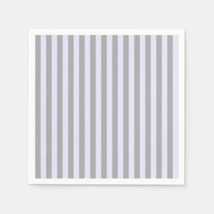 Servilleta De Papel Patrón rayado en gris y lavanda