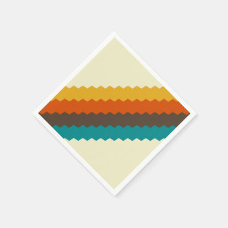 Servilleta De Papel Patrón retro de los años 70