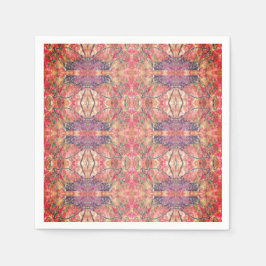 Servilleta De Papel Patrón rosa y púrpura