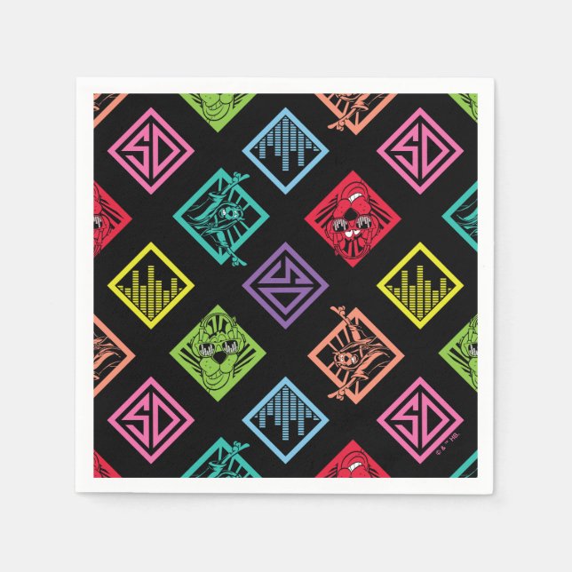 Servilleta De Papel Patrón Scooby-Doo de DJ (Anverso)