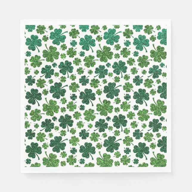 Servilleta De Papel Patrón Shamrock Delight (Anverso)