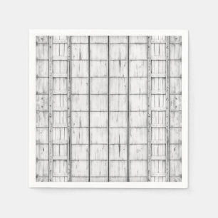 Servilleta De Papel Patrón simétrico de madera encalada