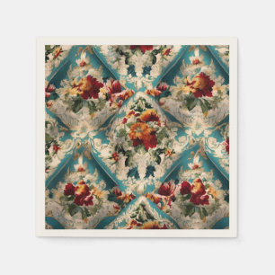 Servilleta De Papel Patrón sinusal floral italiano